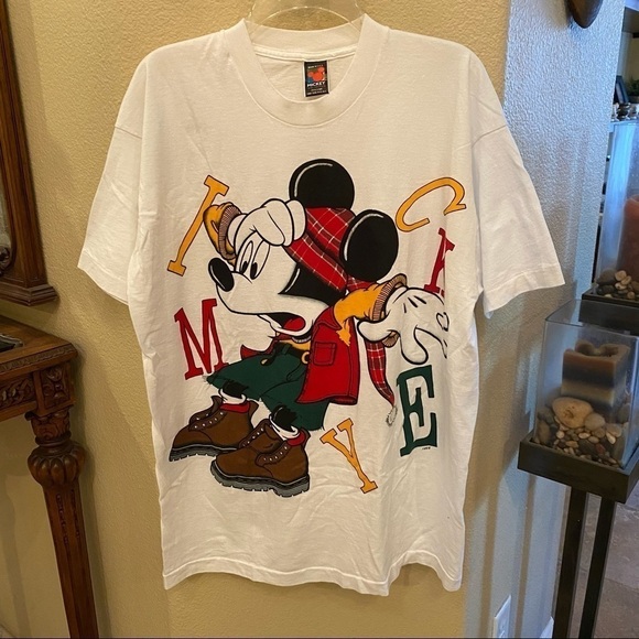 Vintage MICKEY MOUSE Jerry Leigh Graphic T-Shirt Size One Size-Made in USA - Picture 1 of 7